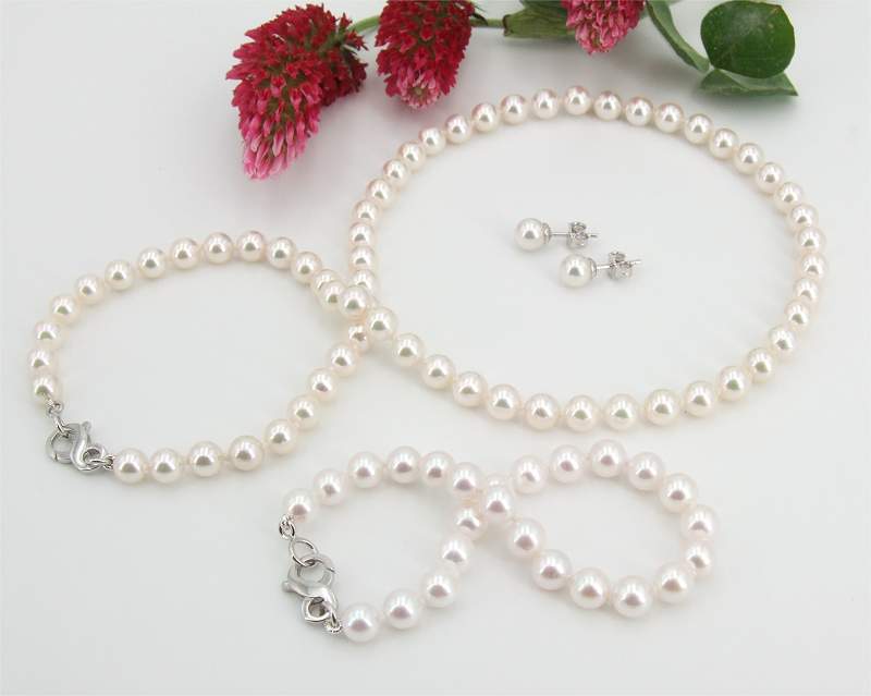 Akoya Zucht Perlenset sicher online kaufen