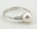 Akoyaperlen Ring<br>Perlen Größe<br>8.0 - 8.5 mm