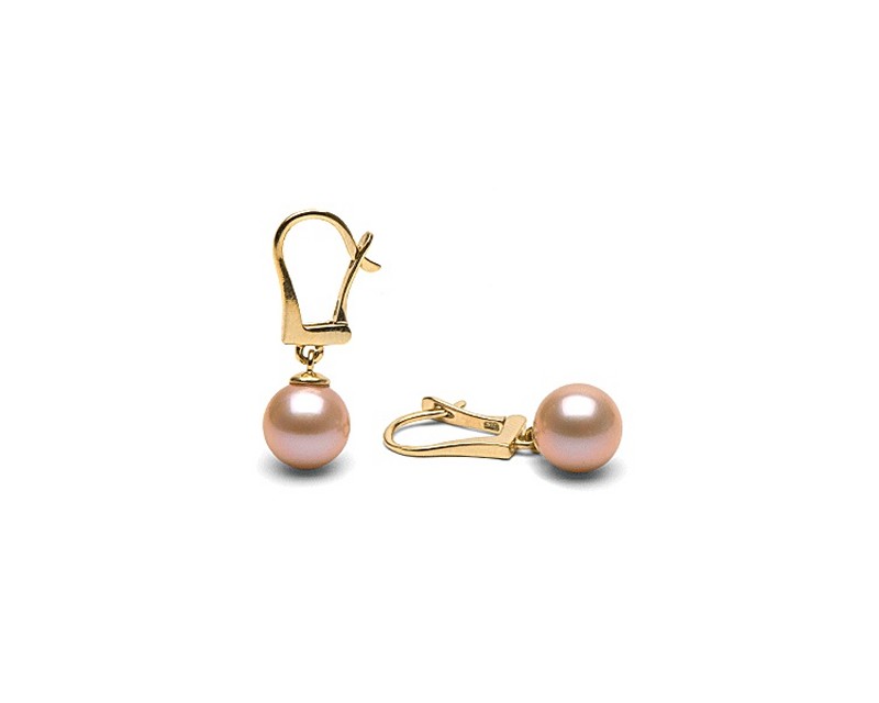 Perlen Ohrringe rosa vom Edelkontor