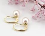 Perlen Ohrringe<br>Perlen Größe<br>8.5 - 9.0 mm
