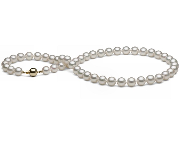 weiße Perlenkette vom Edelkontor