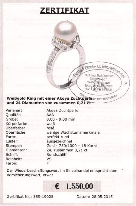 Diamant Ring vom Edelkontor