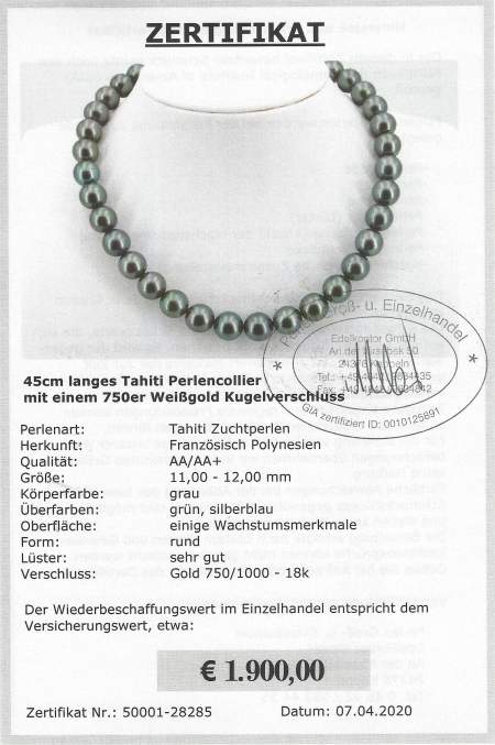 Tahiti Perlenkette bei Edelkontor