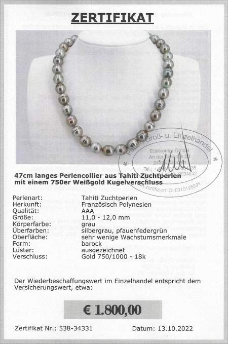 Perlenkette Barock vom EdelKontor
