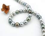 Halskette Tahitiperlen<br>Perlen Größe<br>10.0 - 11.0 mm
